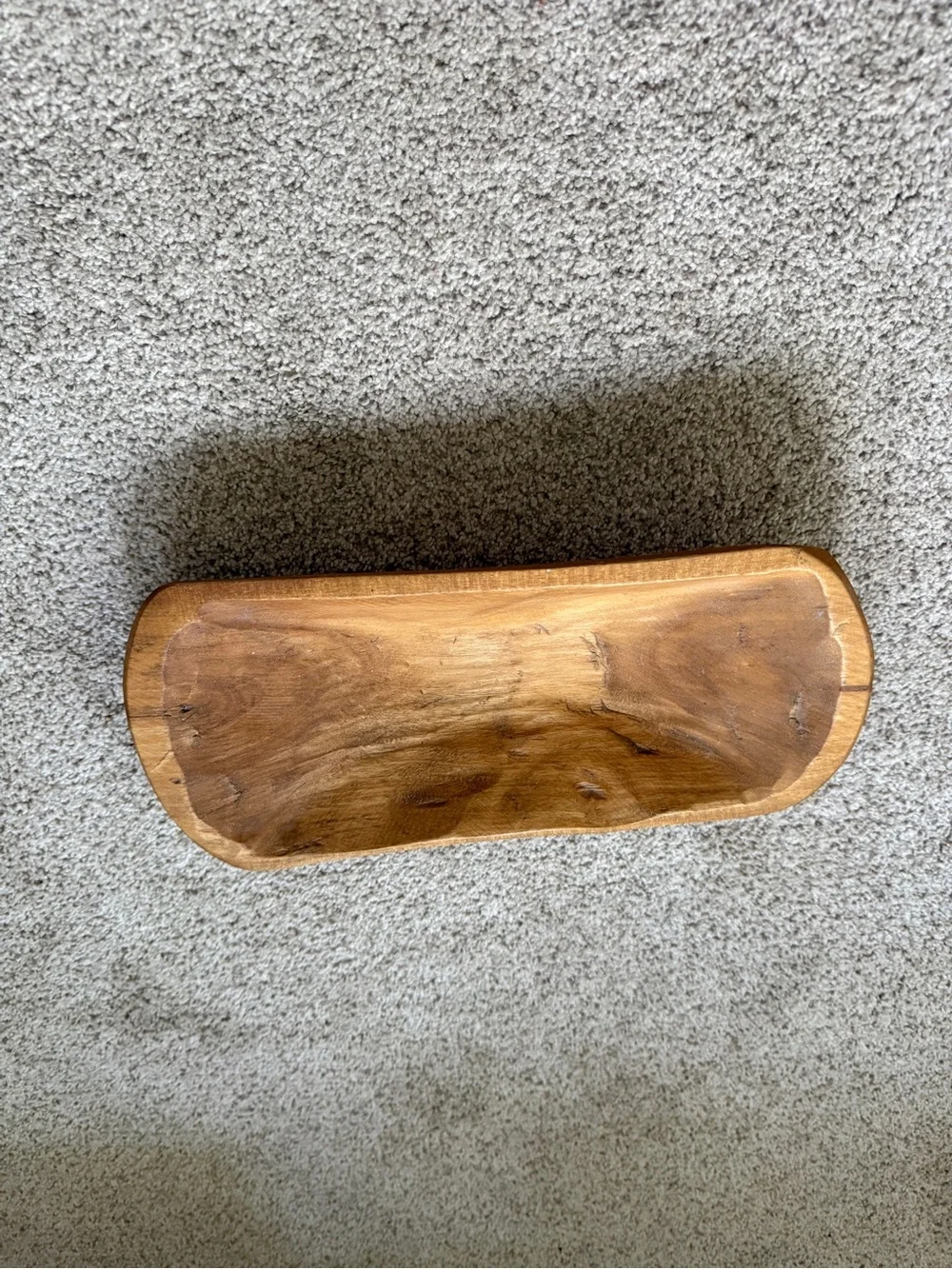 Small Wood Dough Bowl - Natural Home Accent